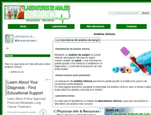 Tablet Screenshot of laboratoriosdeanalisis.com